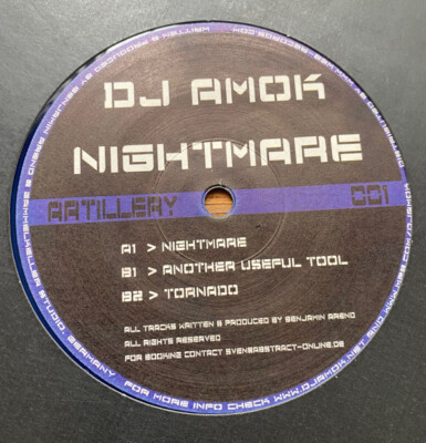DJ Amok - Nightmare (12'', Ltd, RP, Blu) (Very Good (VG)) - 2792734903