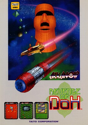 Arkanoid Revenge Of DOH Taito Arcade Glossy Promo Ad Poster Unframed A0838