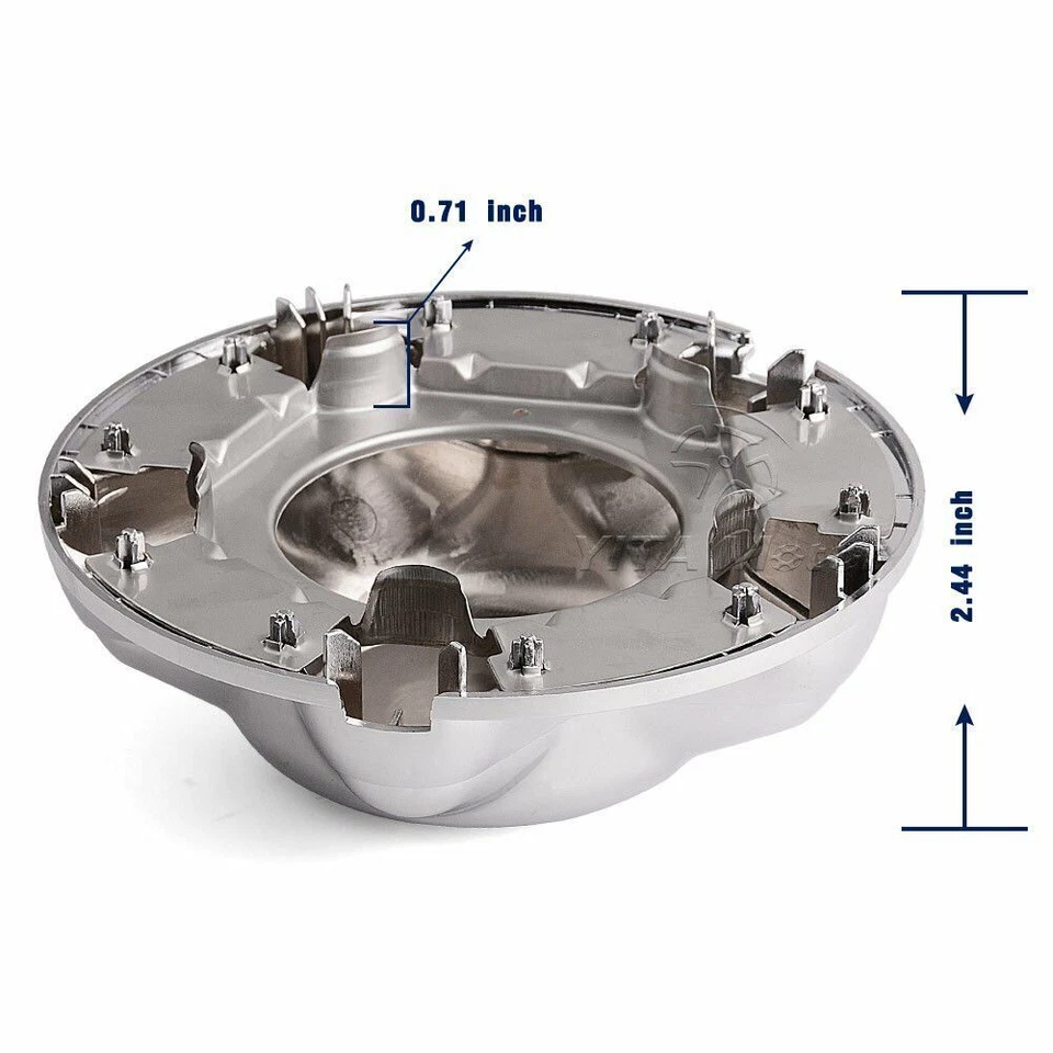 Wheel Hub Chrome Center Caps 4PCS Fit For 1997-2004 Ford F-150 F150 Expedition - Image 4 of 4