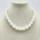 Vintage MIRIAM HASKELL Necklace White Milk Glass Beads Signed Baroque Style