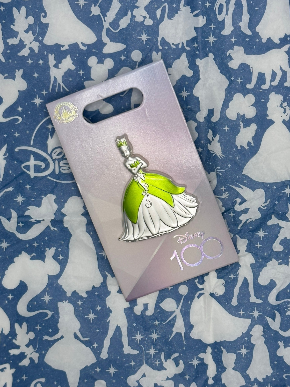 Disney Platinum 100 Years of Wonder 100th Princess Tiana D100 Pin