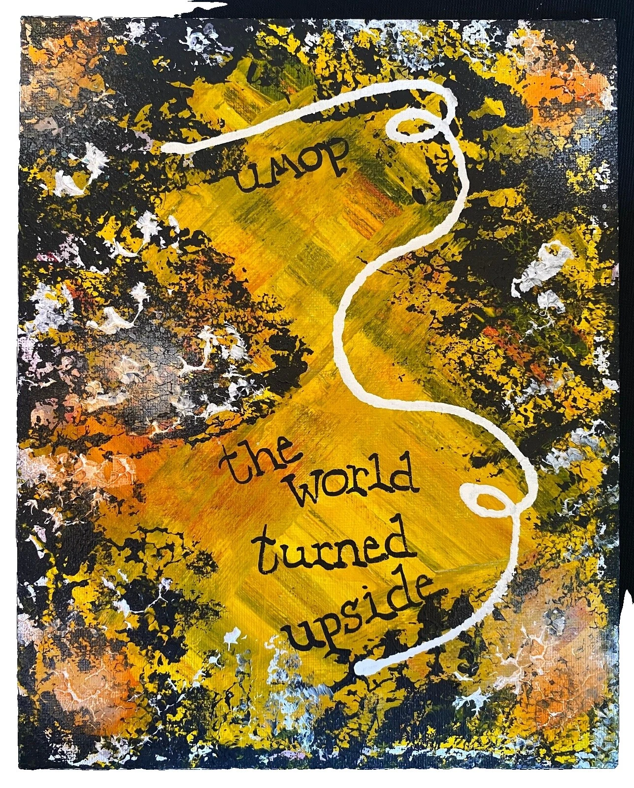 Pinturas artísticas abstractas de música de lona