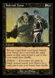 Infernal Tutor (Retro Frame) #326 Ravnica Remastered Rare Sorcery