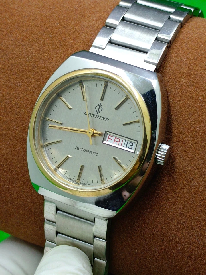 vintage CANDINO watch Mechanical Automatic Day / Date Indicator - Image 3 of 4