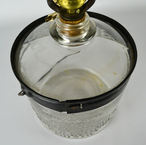 Perfection Stove Co. Kerosene Oil Glass Bottle Light Table Lamp Electric - Picture 3 of 12