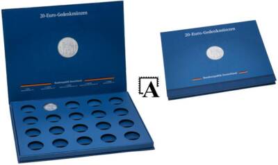 Leuchtturm Münzkassette Lucca f. 20 20-Euro-Münzen in Kapseln mit/ohne Kapseln