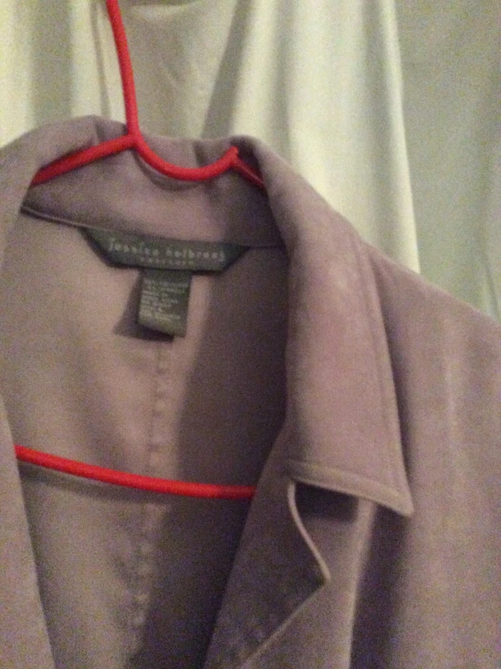 Camisa/chaqueta vintage Jessica Holbrook fácil cuidado lavanda pálida L informal Foto 2 de 4