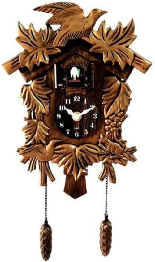 Vintage Cuckoo Clock with Chiming Bird Home Wall Decor