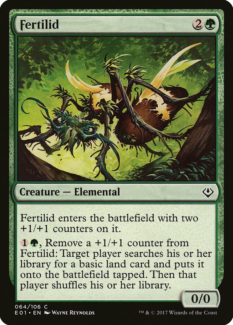 Fertilid Archenemy: Nicol Bolas NM Green Common MAGIC GATHERING