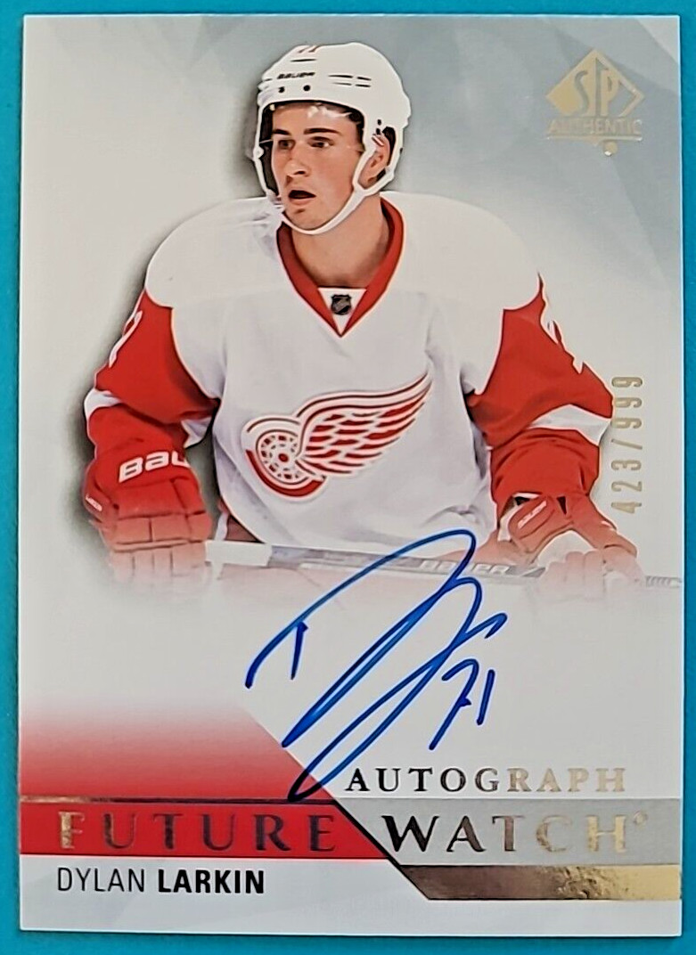 2015-16 Dylan Larkin SP Authentic Future Watch Rookie Autograph RC Auto /999