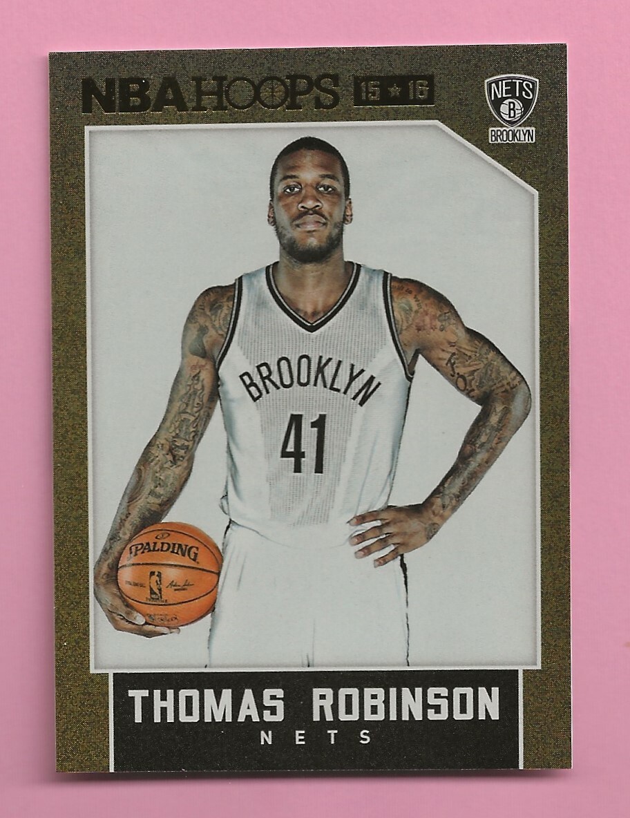 2015-16 Panini Hoops Gold Sparkle #175 Thomas Robinson Brooklyn Nets
