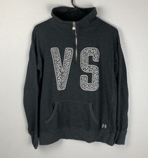 Victoria Secret Pullover Quarter Zip Gray Womens S Small