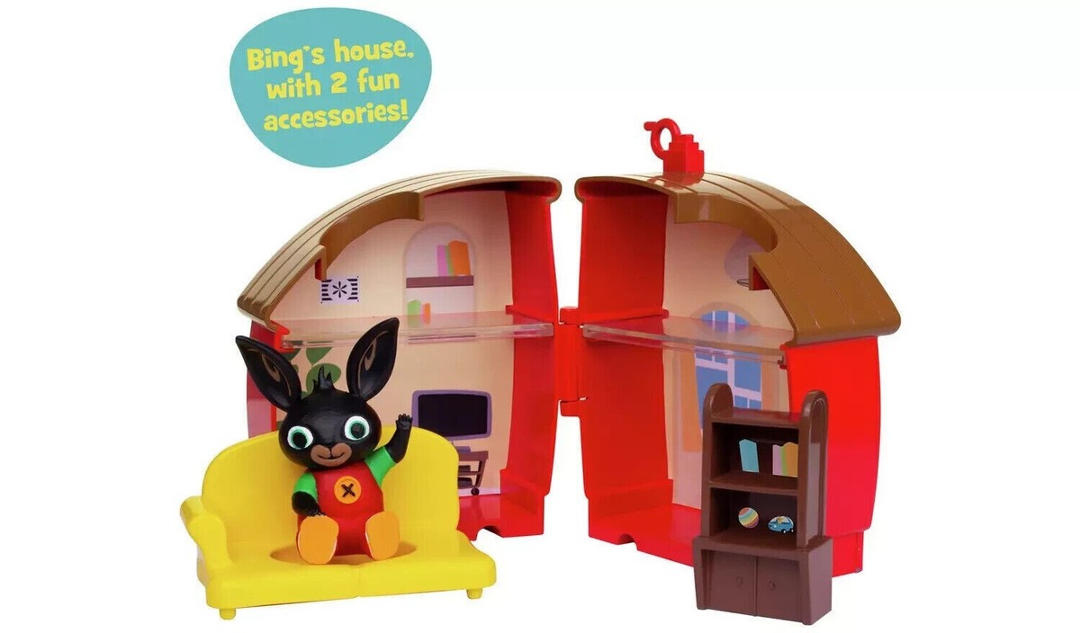 Bing's Pull Along Train and Mini Playsets Includes Bing, Flop