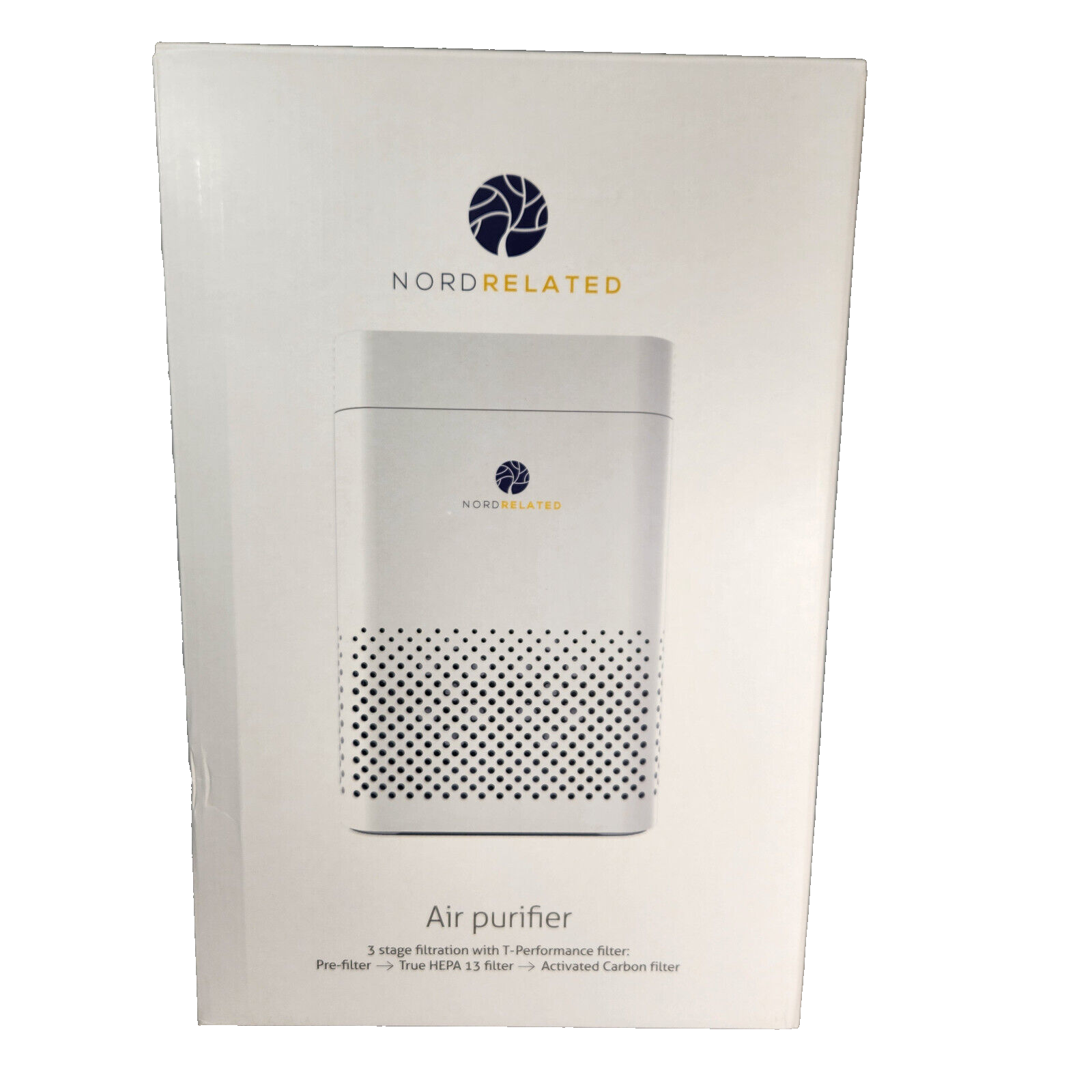 Air Purifier True HEPA 13 Activated Carbon 3 Stage Filtration Nord Related New-image