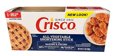 Crisco All Vegetable Shortening Baking Stick 6.7 oz