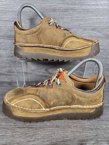 The Art Company Skyline Ladies Shoes Leather Khaki Brown Chunky Size EU 38 UK 5 - Picture 3 of 18