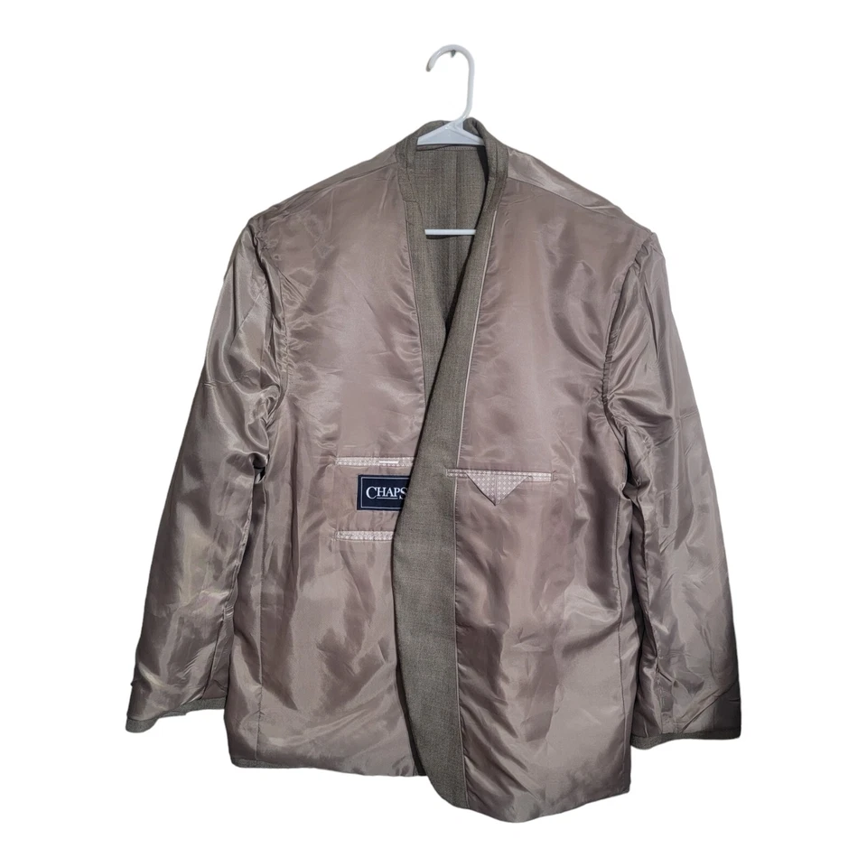 Chaqueta Chaps Para Hombre Talla 50R Blazer Marrón Moderno Carrera Clásico Rendimiento Deportivo Foto 3 de 4