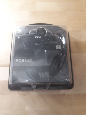 EPOS PC 8 USB Headset Kopfhörer USB Mikrofon schwarz  --NEU&OVP--