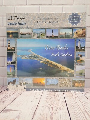 NIB Heritage Puzzle Inc. Outer Banks North Carolina Jigsaw Puzzle, 550pcs 24x18