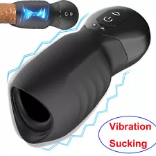 Male Masturbators Automatic Electric Suck Stroker Cup Vibrator Male Lubricants