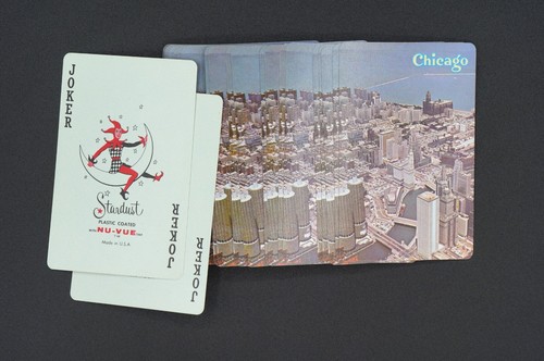 Vintage Chicago Playing Cards - Stancraft Exclusive Souvenir Old Chicago Skyline - Picture 6 of 6