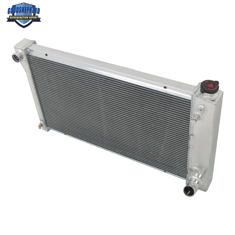 Radiador CC369 4 filas para camioneta Chevy C10 C20 C30 K10 K20 Gmc C2500 K3500 67-72 Foto 4 de 4