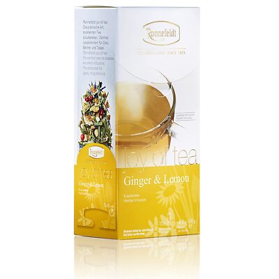 Ronnefeldt Ginger & Lemon ''Joy of Tea'' - Kräutertee, 15 Teebeutel 2x 15 x 4g