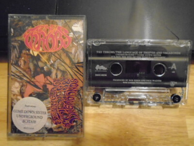 RARE OOP promo Throbs CASSETTE TAPE Language of Thieves metal