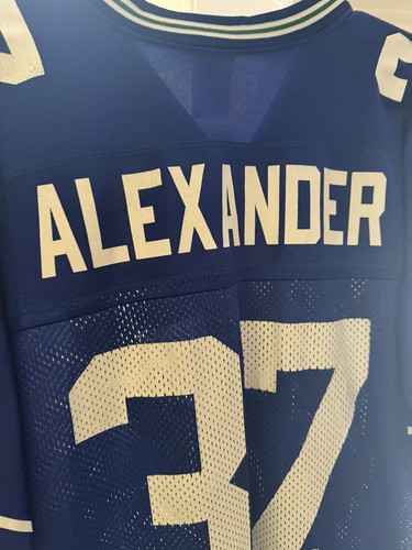 Vintage Puma Seattle Seahawks #37 Shaun Alexander Jersey Size Men’s Large RARE - Picture 4 of 11