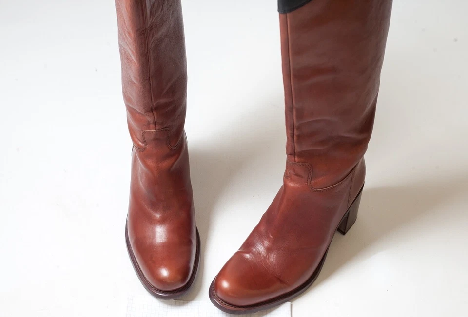 Botas hasta la rodilla de cuero marrón FREE LANCE para mujer talla EU 38 1/2 / US 8.5 Foto 2 de 4