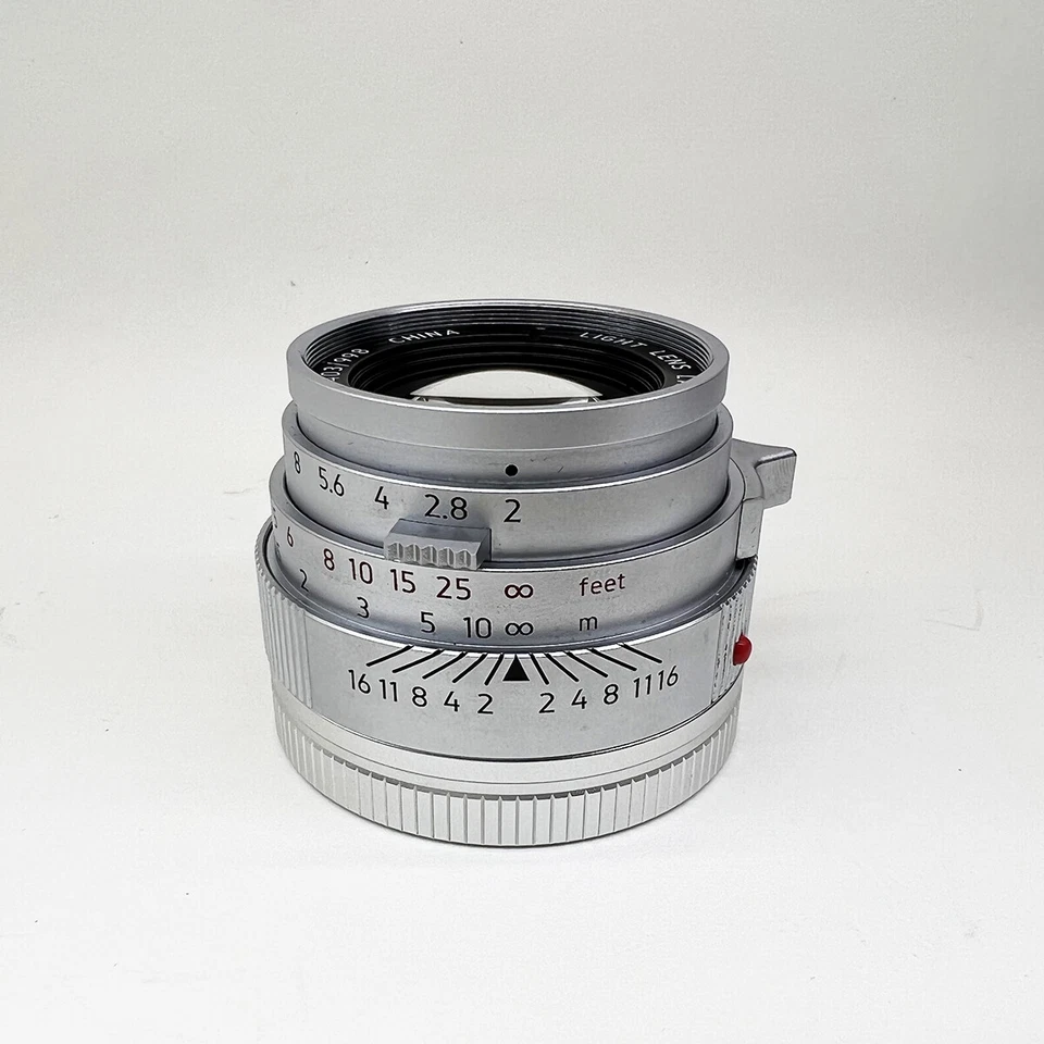 Light lens lab Lens 50mm F2 Silver Chrome Leica Summicron M M3 M6 M240 M10 - Image 2 of 4