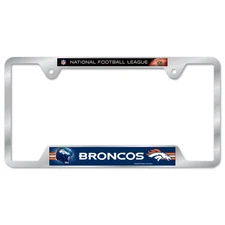 Lot of 2 Wincraft  NFL Denver Broncos Metal License Plate Frame New