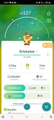 Pokemon Go Shiny Kricketot 
