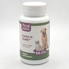 Pet Alive Gumz-n-Teeth 60 Capsules For Cats Dogs Healthy Teeth Gums SEALED