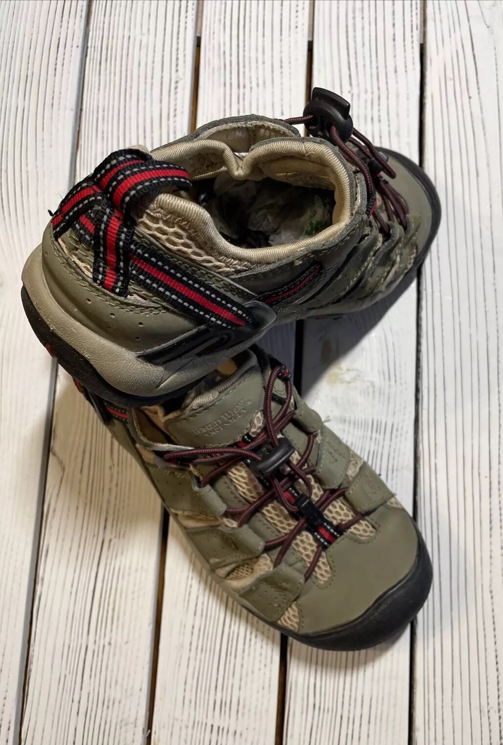 Chaussures Femme Worldwide Sportsman Clear Creek – Gris Maille Et Daim – Taille 9M – Neuves