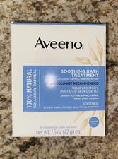 AVEENO FRAGRANCE FREE SOOTHING BATH TREATMENT 6 (SIX) SINGLE USE BATH PACKETS