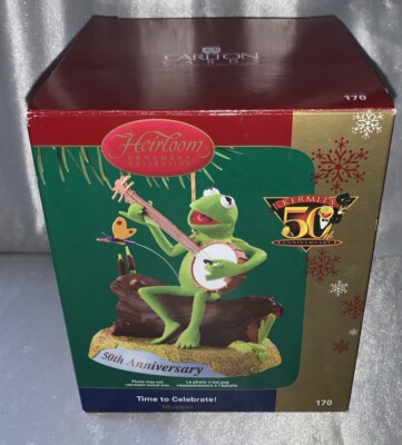 2006 Carlton Cards TIME TO CELEBRATE  Kermit's Muppets 50th Anniversary Ornament