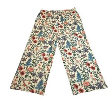 NEW Cider High Rise Floral Print Wide Leg Trousers Size 2XL Bloomcore Boho