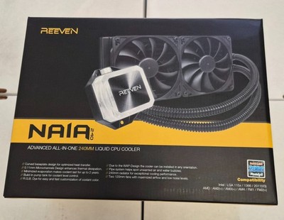 Reeven NAIA 240mm All-In-One Closed-Loop liquid CPU Cooler