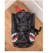 Sprayground Checkered Shark Mouth Backpack Ad...