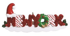 NEW YORK WORD Personalized Christmas Tree Ornament