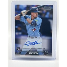 2024 Topps Stadium Club Cam Eden Rookie On Card Auto Toronto Blue Jays RC