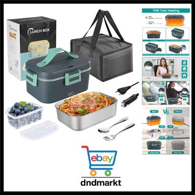 1.8L Elektrisch beheizte Lunchbox, 75W Tragbarer Speisenwärmer für Auto, LKW/...