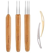 Dreadlock Crochet Hook Tool,Braid Hair Dreadlocks Needle Weaving 0.75mm