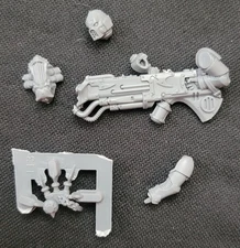 Noise Marine Blastmaster gun bits, 1 arm 1 head Emperor's Children Warhammer 40K
