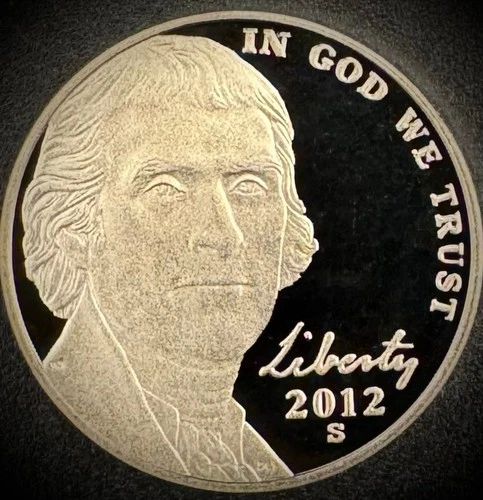 2012-S Jefferson Nickel Proof — photo from another recent sale
