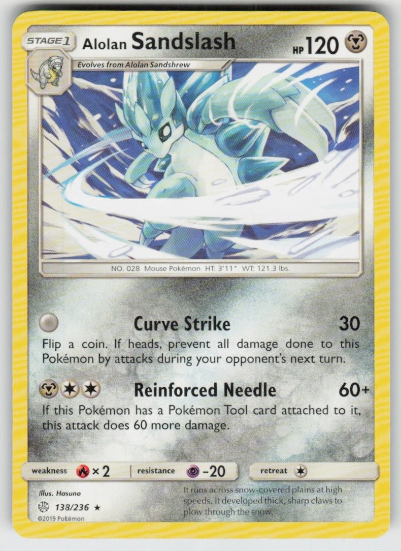 GGC-4 Alolan Sandslash 138/236 Rare SM - Cosmic Eclipse