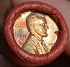 1955 S OBW ROLL BU UNCIRCULATED LINCOLN WHEAT CENT PENNIES STRUCK GREASE ENDERS