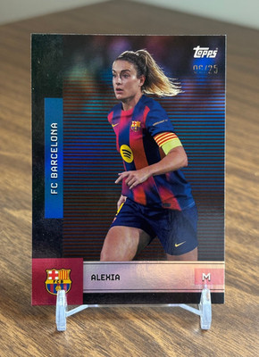 Alexia Putellas 2025 Topps FC Barcelona Team Set #18 Orange Rainbow Foil /25