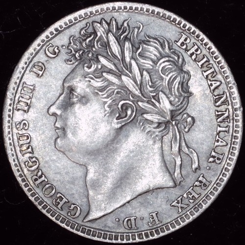 1822 Great Britain Maundy 1 Penny / Tiny Silver Coin / Only 12,000 Minted / Rare